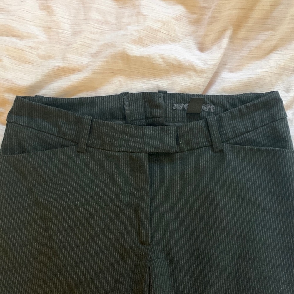 Wide legged stripped trousers